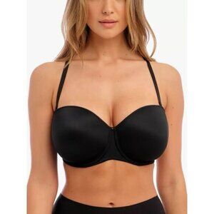 Fantasie Women’s 32DD Black Smoothing Soft Moulded Strapless Option Grip Bra NWT